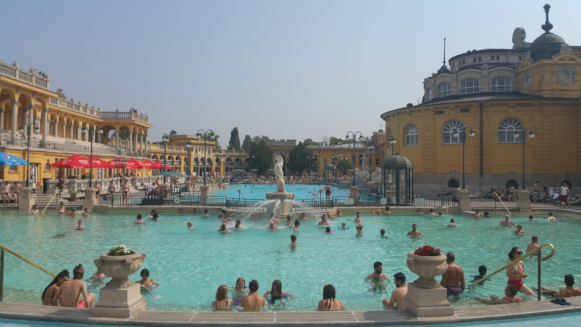 Bathing at Széchenyi Bath